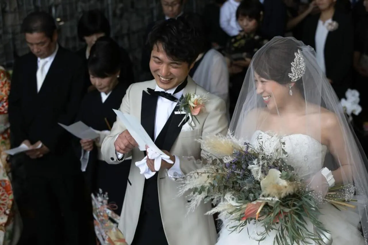 笑顔に溢れた挙式