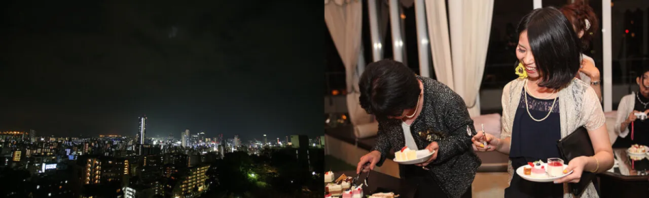 神戸の夜景 デザートタイム