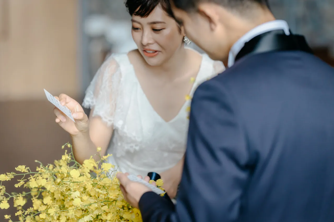 この日の為にお互いメッセージを書きファーストミート時に交換しました