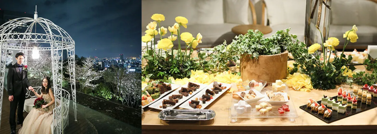 神戸の夜景も楽しむウエディング