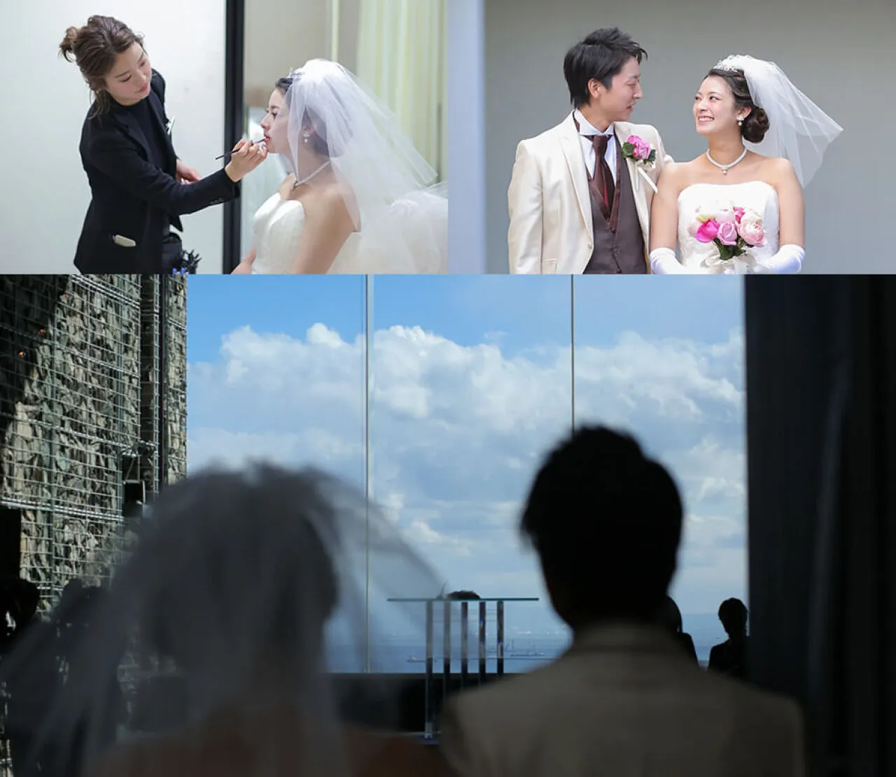 メイクアップ 緊張の入場