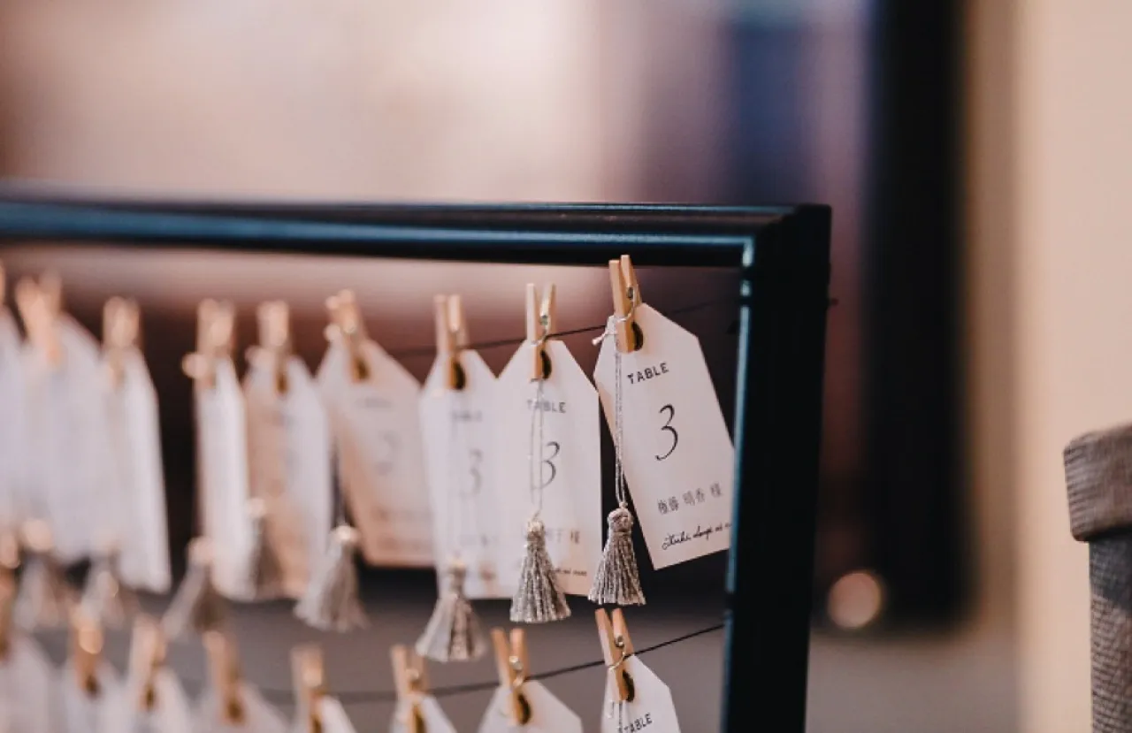 テーマカラーのタッセル