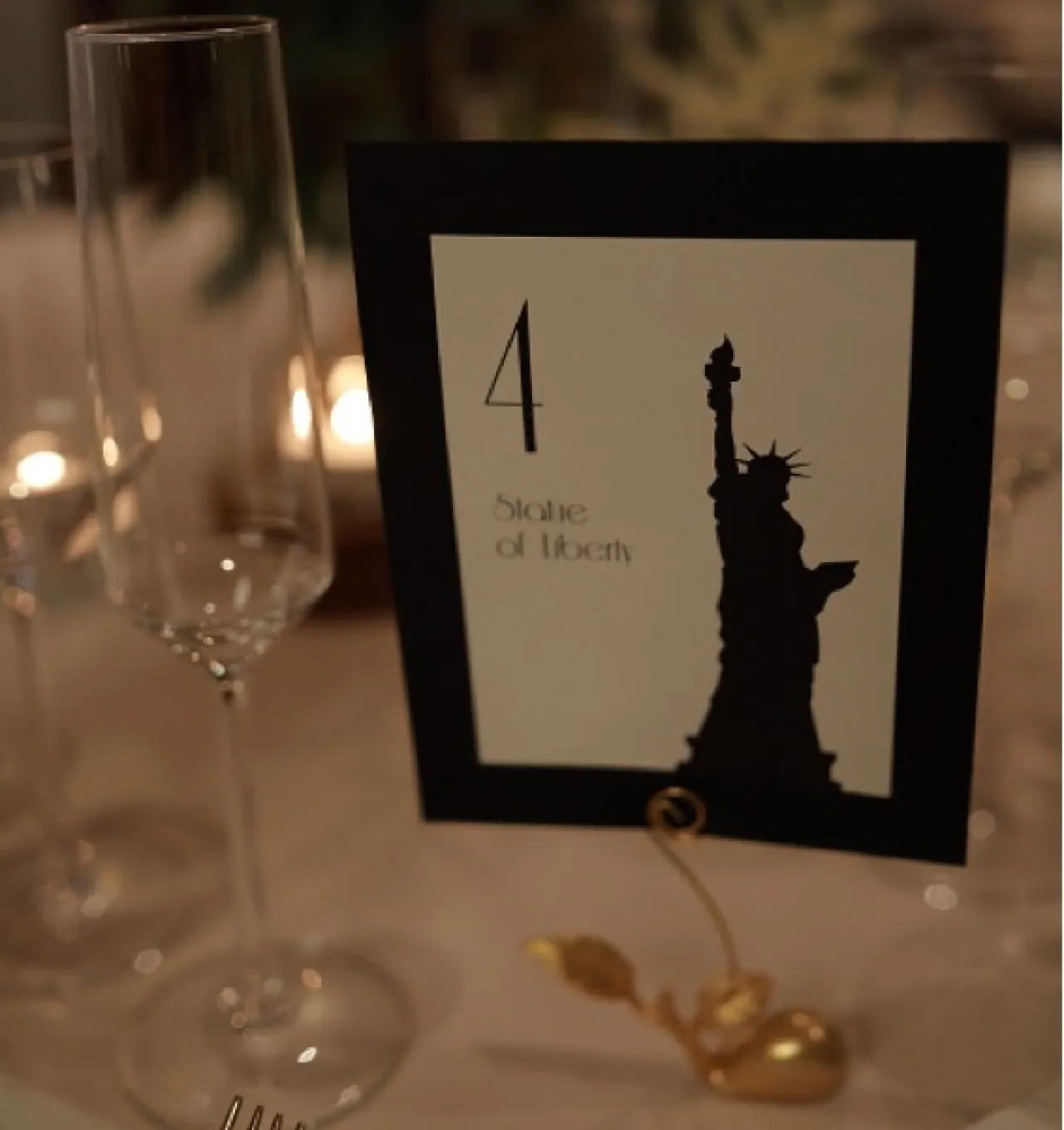 テーブルサインはNYのシンボル