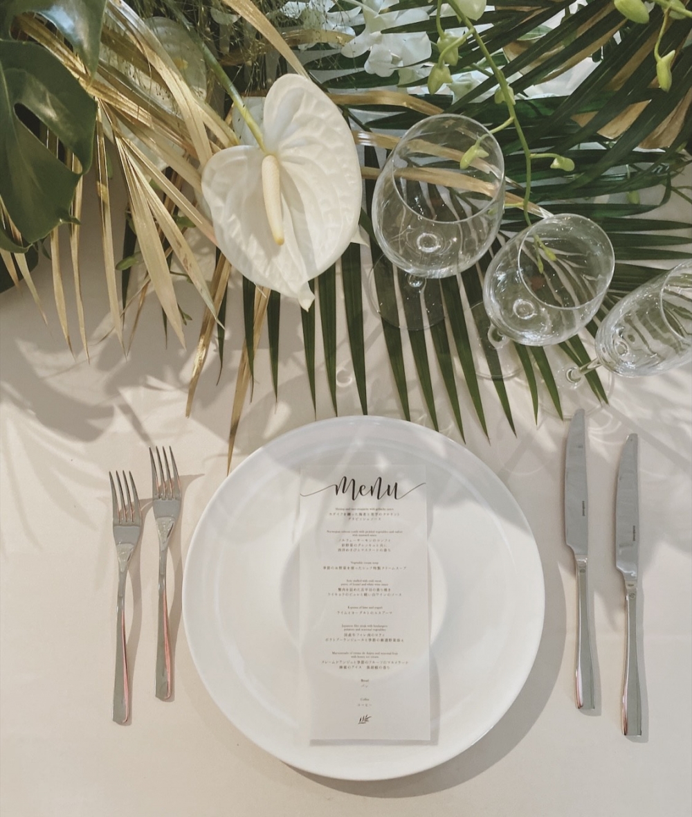 テーブルコーディネート/メニュー表/トレーシングペーパー